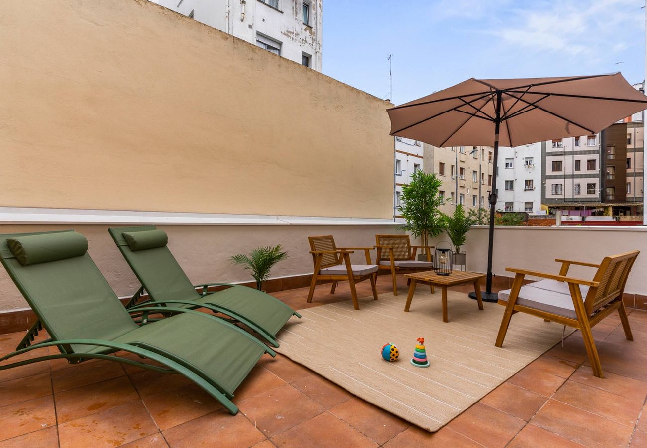 Apartamento en Gijón - Monet, apartamento con terraza, cuna y trona