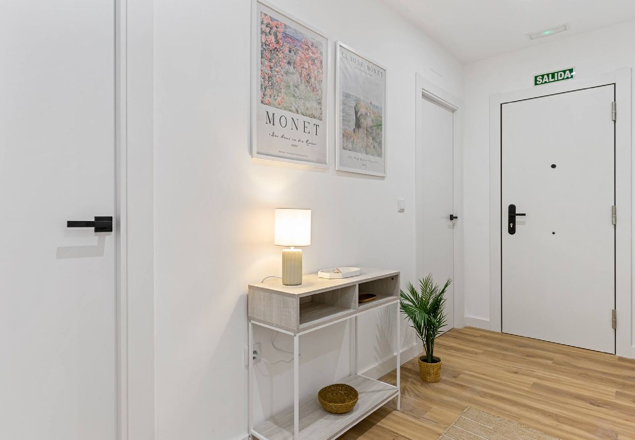 Apartamento en Gijón - Monet, apartamento con terraza, cuna y trona