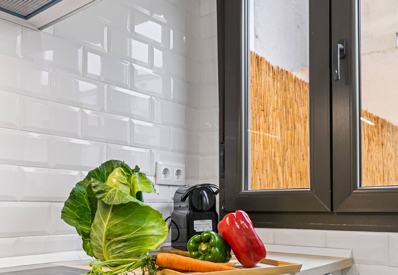 Apartamento en Gijón - Monet, apartamento con terraza, cuna y trona